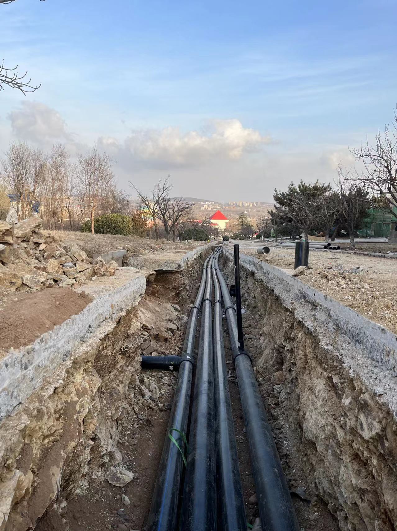 鋼絲網骨架復合管施工圖片